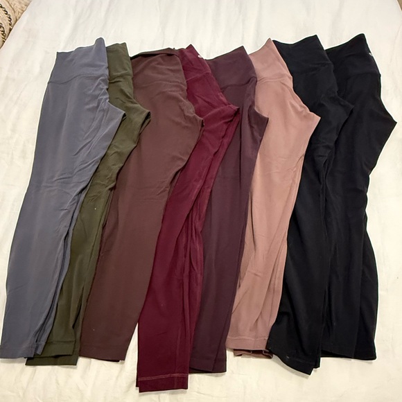 Nine Pairs of Lululemon Align Tights - Size 8 - Picture 1 of 11